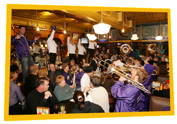 So Long Saloon about | Image of KSU band at So Long Saloon